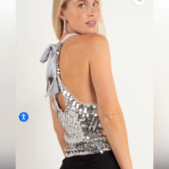 Free People NWT Disco Fever Cami - Picture 7 of 9